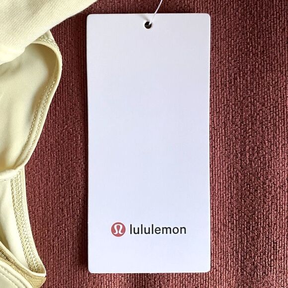 Lululemon Heavyweight Cotton T-Shirt Bodysuit. Pale Yellow. Size Large. NWT - Picture 10 of 11
